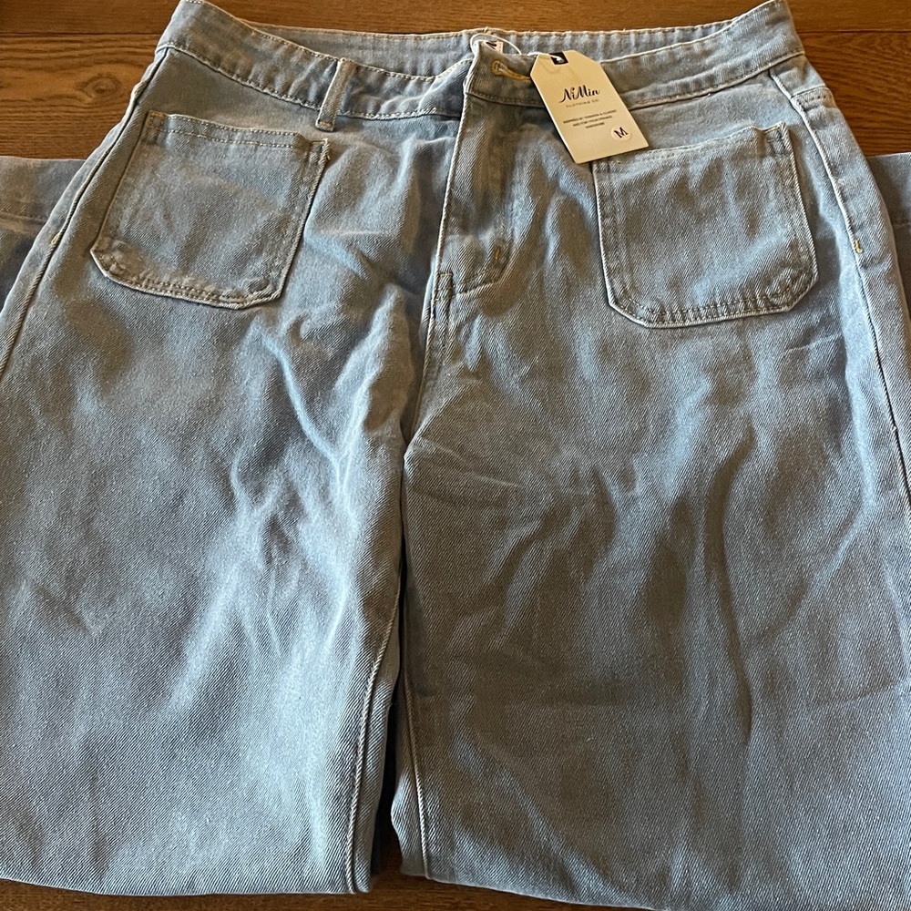 Nimin Light Blue Denim Baggy Jeans